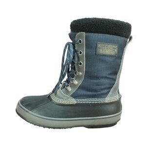LL Bean Insulated Ultra Warm Snow Duck Boots Ripstop Navy Size 11 M
